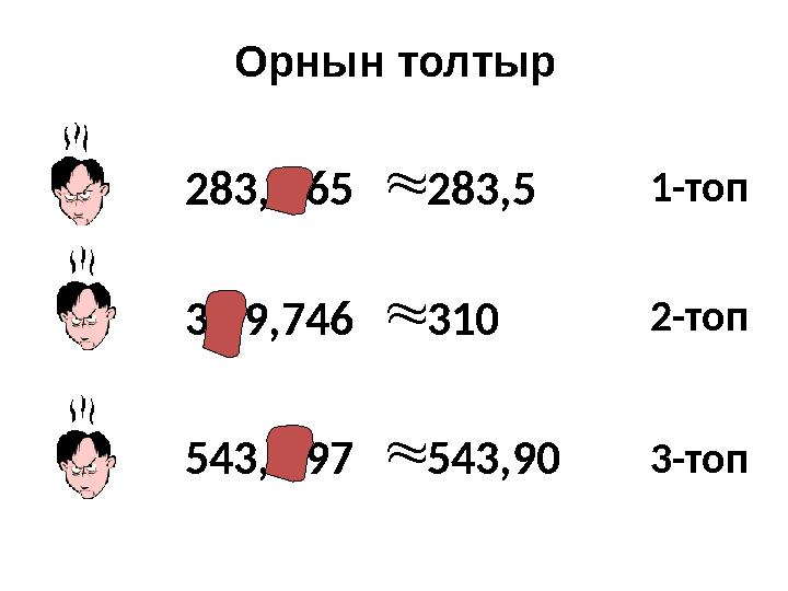 283,4 65283,5 30 9,746310 543,8 97543,90 Орнын толтыр 1-топ 2-топ 3-топ