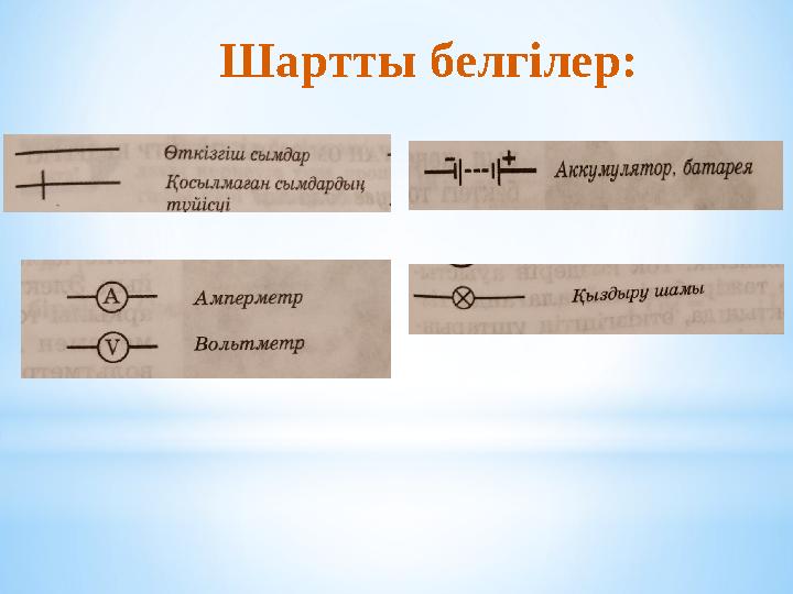 Шартты белгілер: