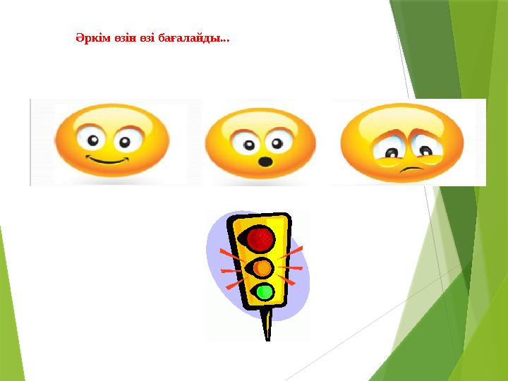 Әркім өзін өзі бағалайды...
