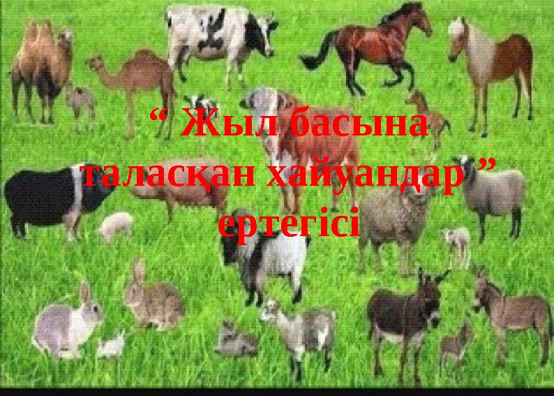 “ Жыл басына таласқан хайуандар ” ертегісі