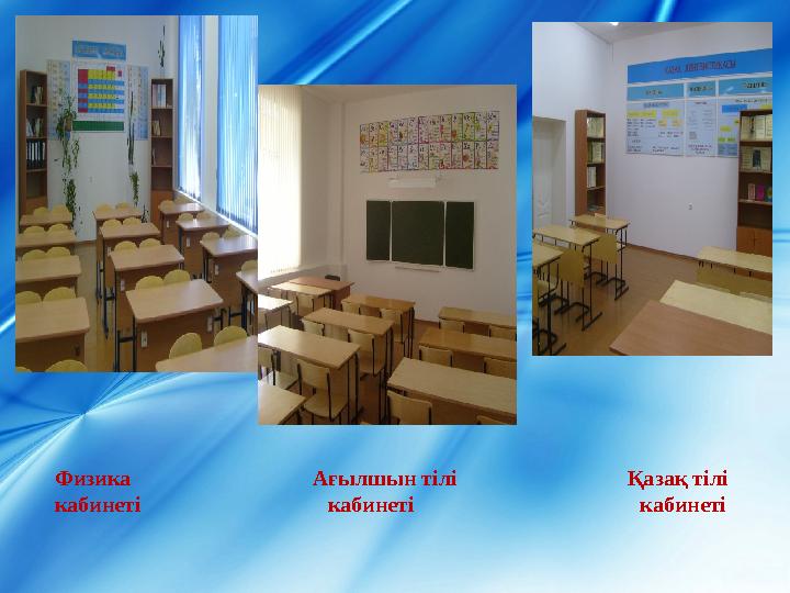 Физика Ағылшын тілі Қазақ тілі кабинеті