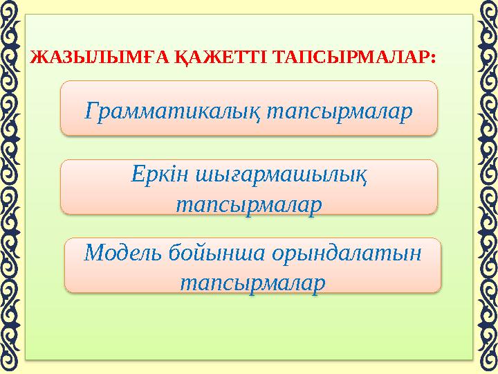 Жазу дағдысын қалыптастыру жаттығулары Толықтыру : Жіберілген сөздерді толтырыңыз. Қай қоғамда да еңбектің маңызы _______