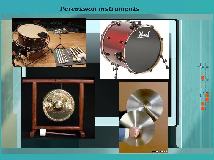 Percussion instruments