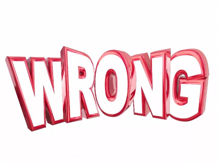 Wrong