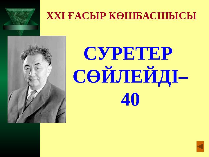 XXI ҒАСЫР КӨШБАСШЫСЫ СУРЕТЕР СӨЙЛЕЙДІ– 40