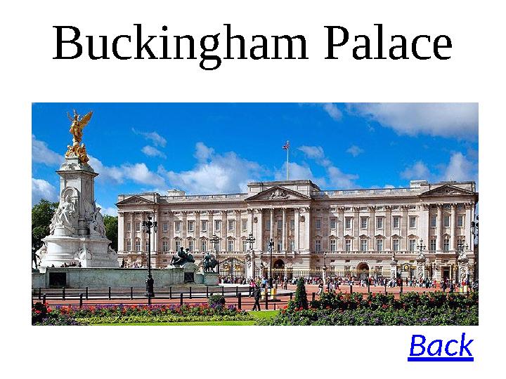 Buckingham Palace Back