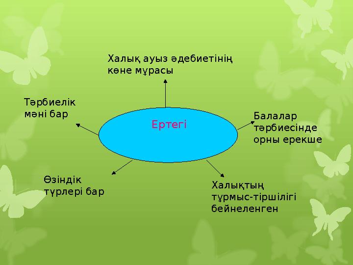 Ертегі Халық ауыз әдебиетінің көне мұрасы Тәрбиелік мән Ертегі Халық ауыз әдебиетінің көне мұрасы Тәрбиелік мән