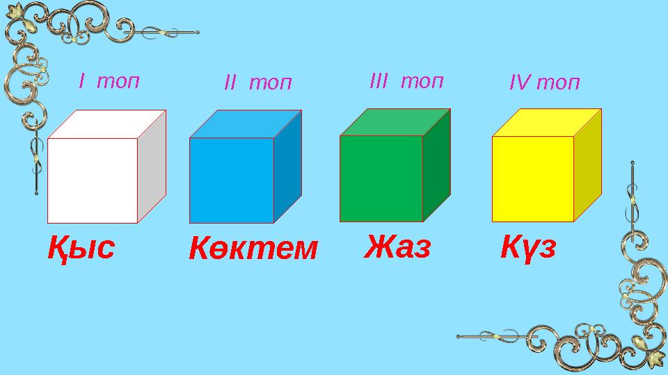 І топ ІІ топ ІІІ топ ІV топ КөктемҚыс Жаз Күз