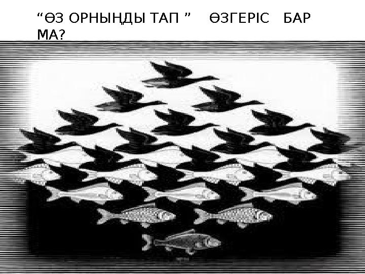 “ӨЗ ОРНЫҢДЫ ТАП ” ӨЗГЕРІС БАР МА?