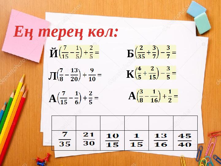 Ең терең көл: БЙ А КЛ А