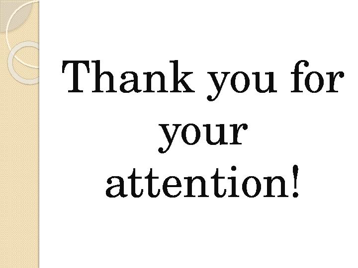 Thank you for your attention!