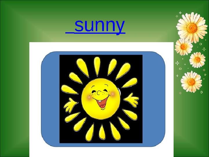 sunny
