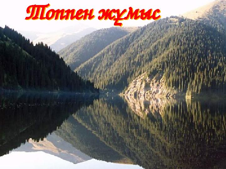 Топпен жұмыс Топпен жұмыс