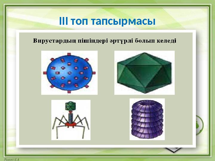 ІІІ топ тапсырмасы