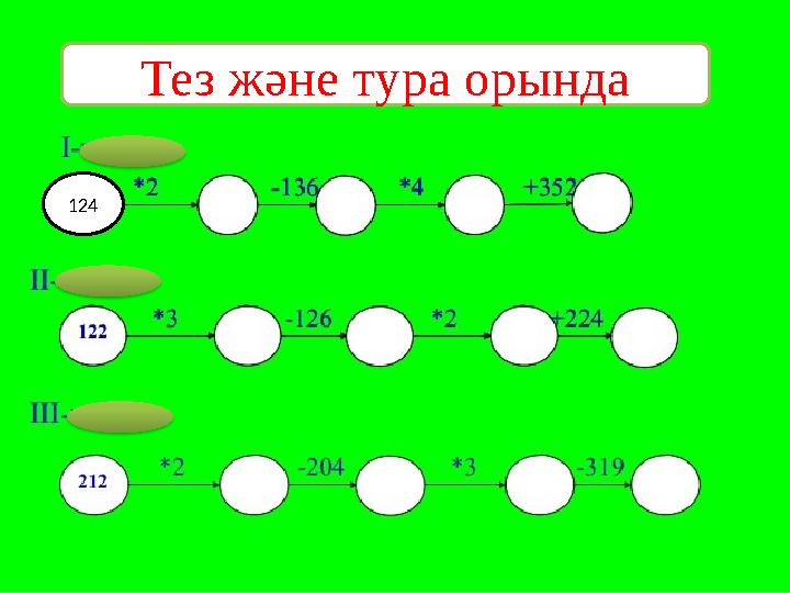 124 Тез және тура орында