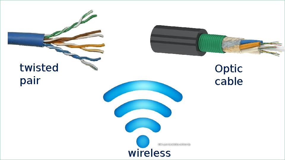 wirelesstwisted pair Optic cable