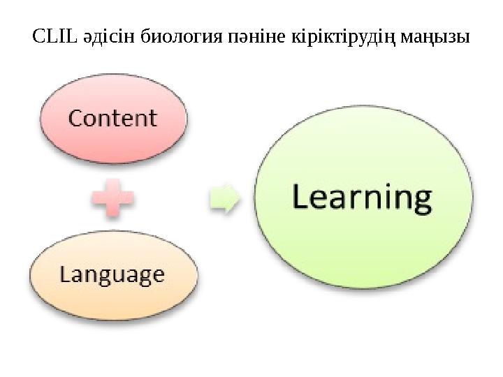 CLIL әдісін биология пәніне кіріктірудің маңызы