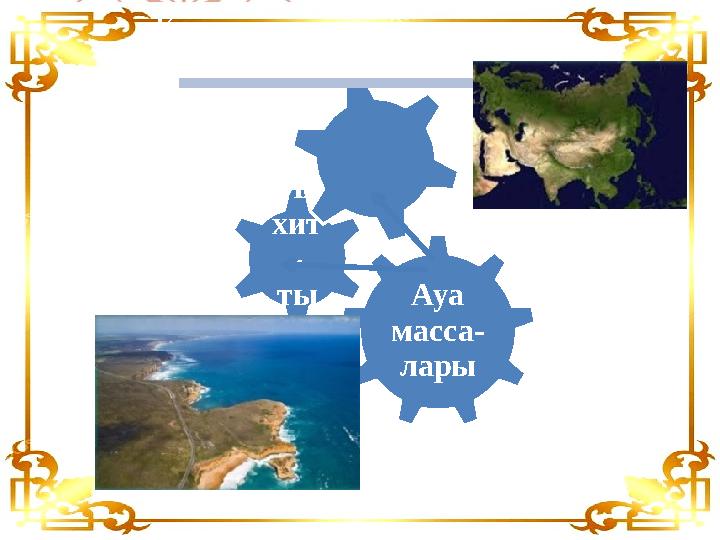 Ауа масса- ларыМұ хит - ты қКон ти- нент тік