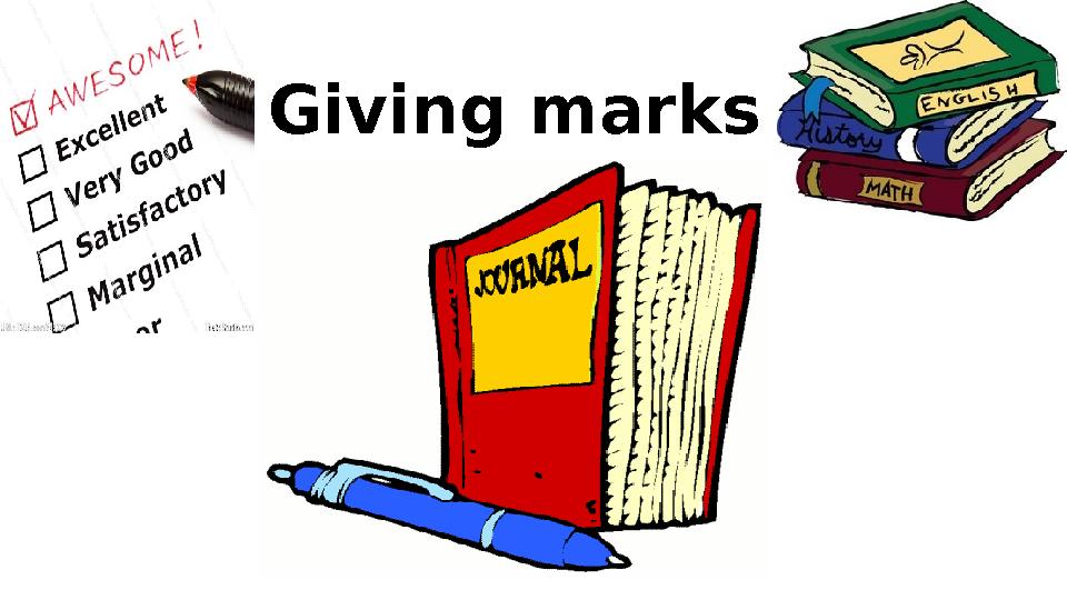 Giving marks