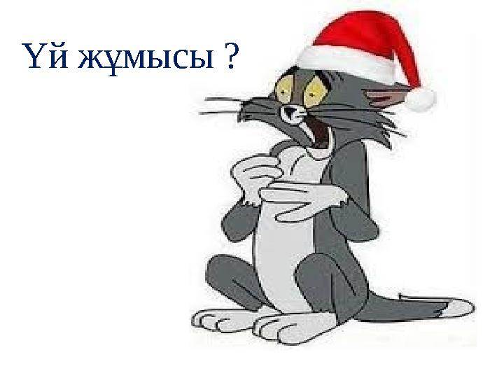 Үй жұмысы ?