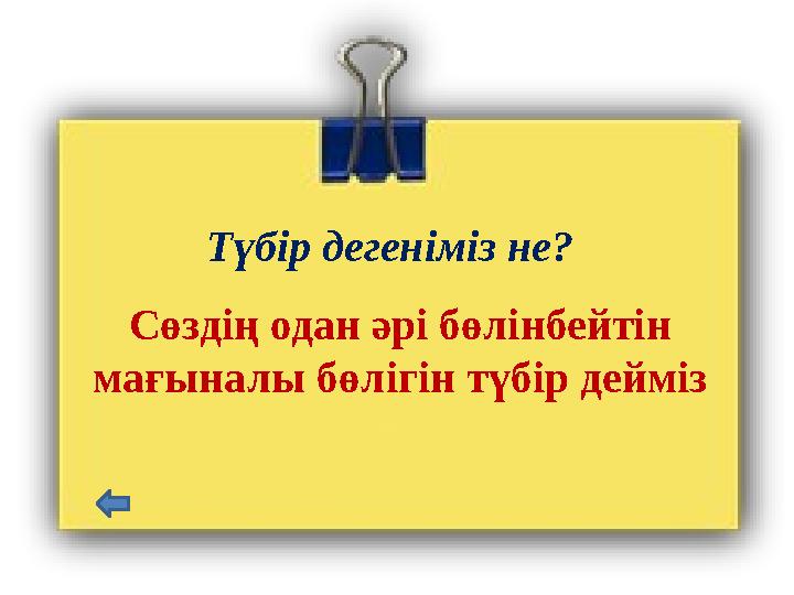 Түбір дегеніміз не? Сөздің одан әрі бөлінбейтін мағыналы бөлігін түбір дейміз