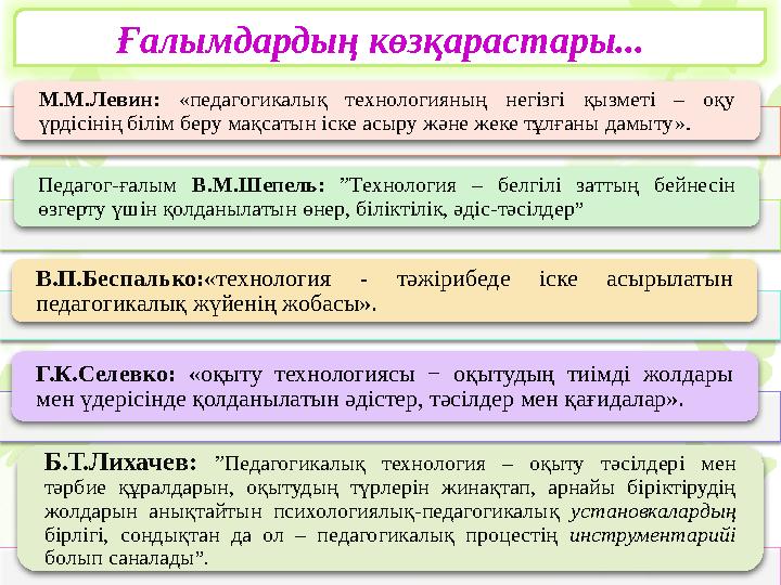 Қазіргі оқыту үдерісінде қолданылып жүрген білім берудегі тиімді педагогикалық технологиялар ретінде мынадай педагогик