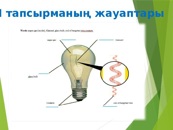 ІІІ тапсырманың жауаптары