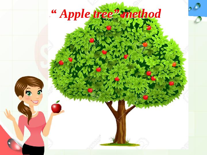 ‘ “ Apple tree” method‘ “ Apple tree” method