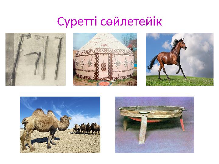 Суретті сөйлетейік