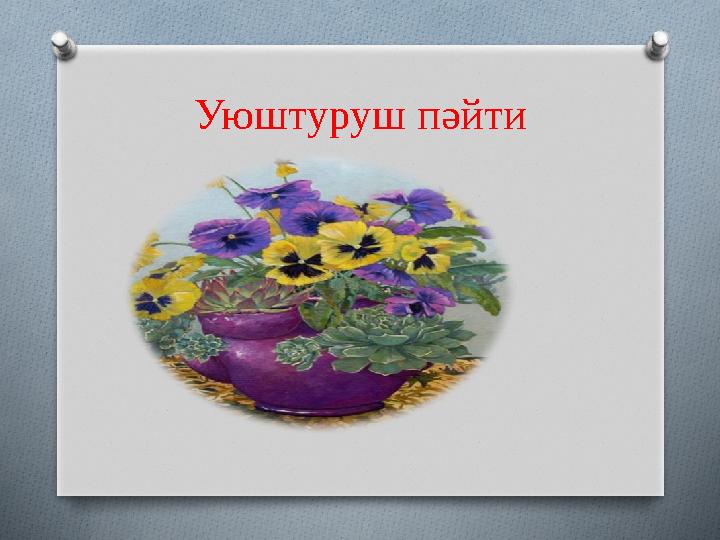 Уюштуруш пәйти