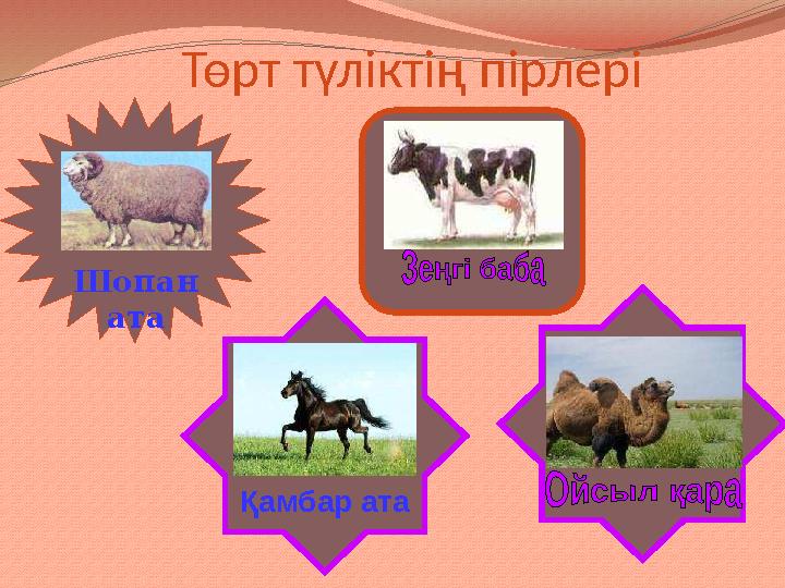 Шопан ата Қамбар атаТөрт түліктің пірлері