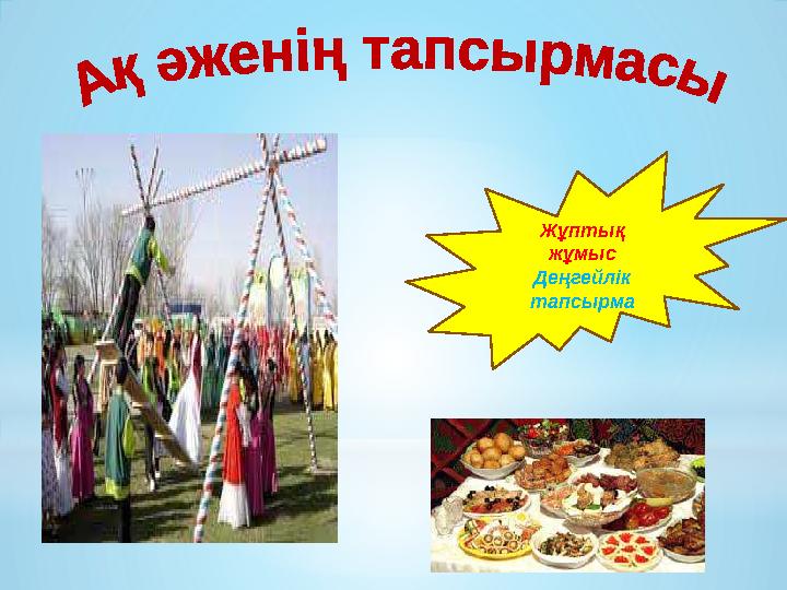 Жұптық жұмыс Деңгейлік тапсырма