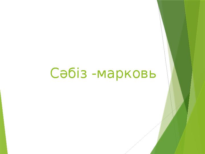 С әбіз -марковь