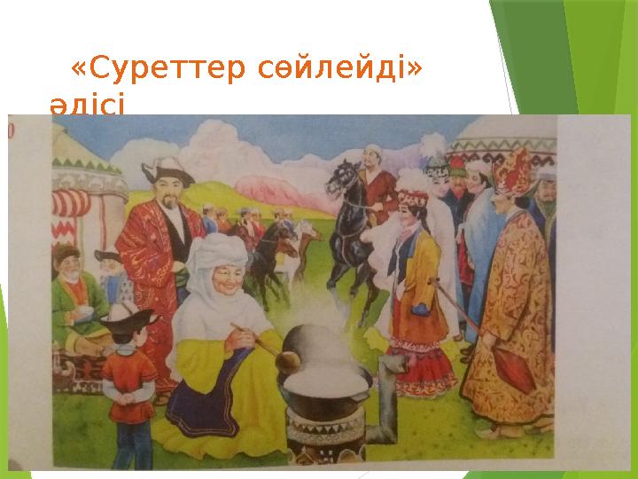 «Суреттер сөйлейді» әдісі