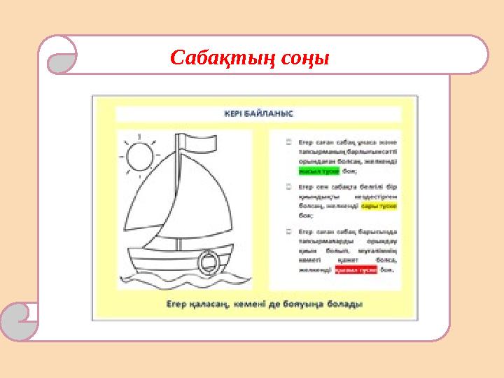 Сабақтың соңы .