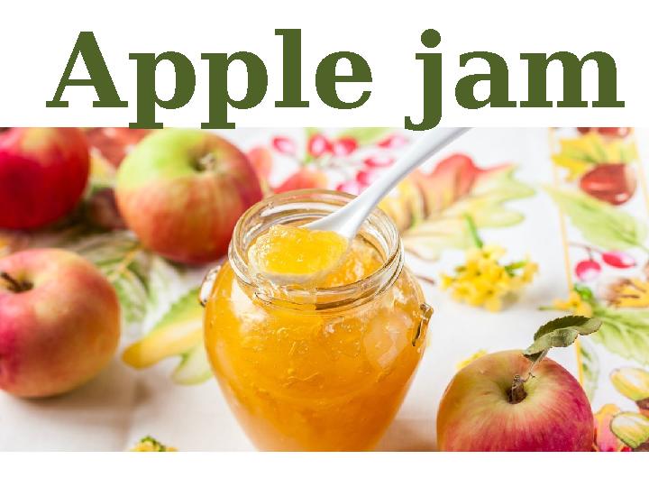 Apple jam