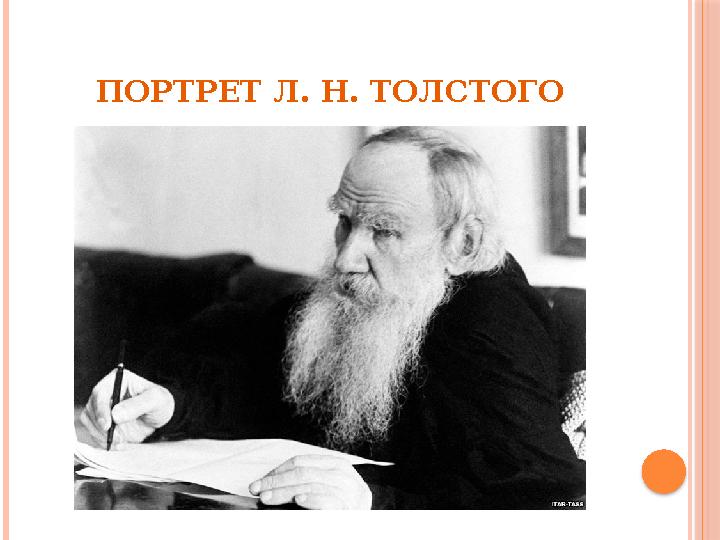 ПОРТРЕТ Л. Н. ТОЛСТОГО