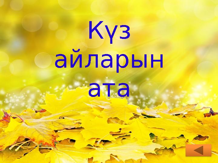 Күз айларын ата
