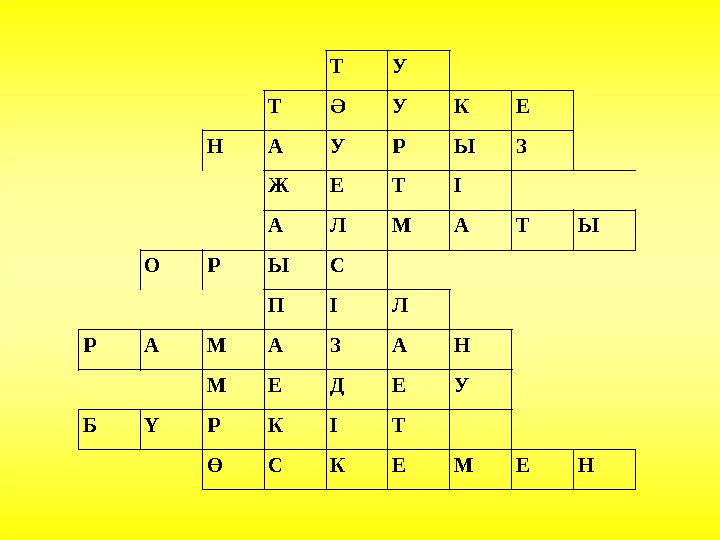 Т У Т Ә У К Е Н А У Р Ы З Ж Е Т І А Л М А Т Ы О Р Ы С П І Л Р А М А З А Н М Е Д Е У Б Ү Р К І Т Ө С К Е М Е