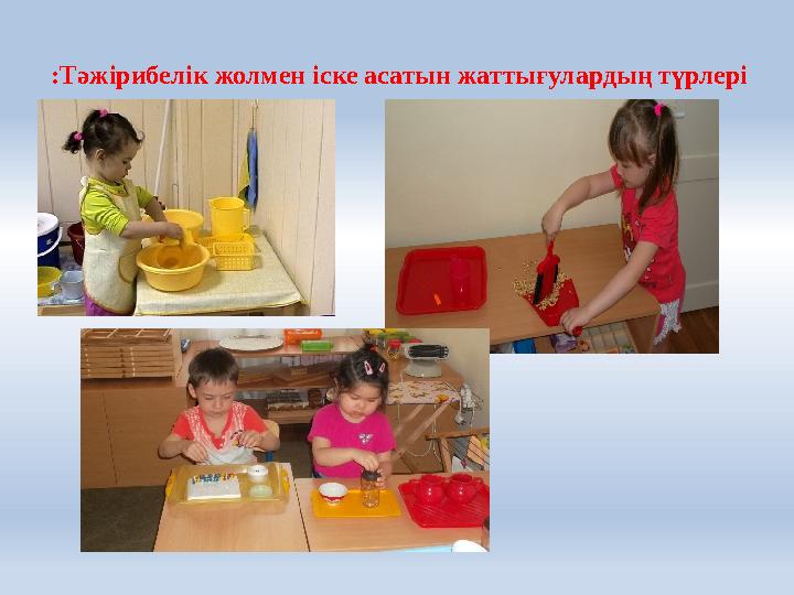 Тәжірибелік жолмен іске асатын жаттығулардың түрлері: пке енгізу тиімділігі