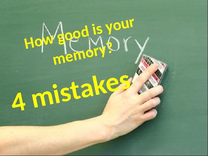 H o w g o o d i s y o u r .