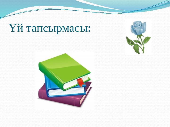 Үй тапсырмасы: