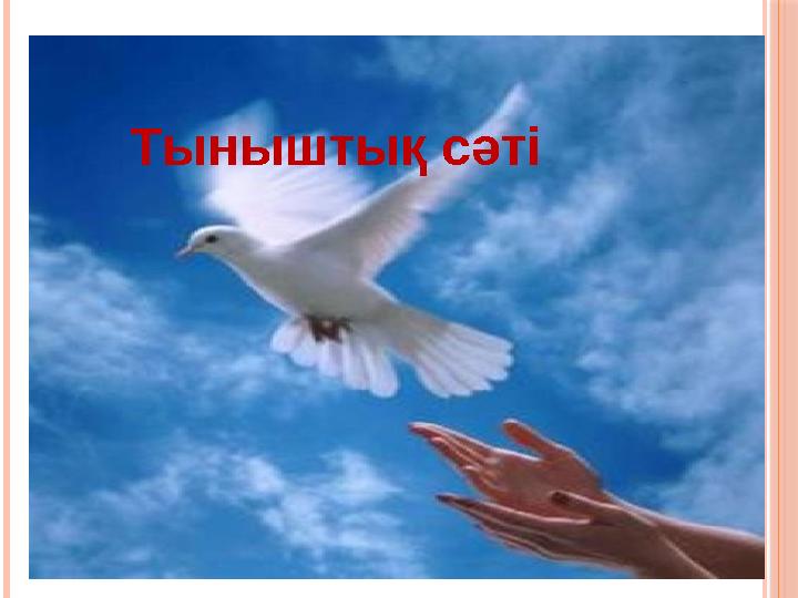 Тыныштық сәті