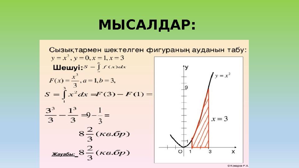 МЫСАЛДАР: