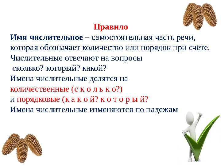 Числительные которые отвечают на вопрос который. Числительные которые отвечают на вопрос который