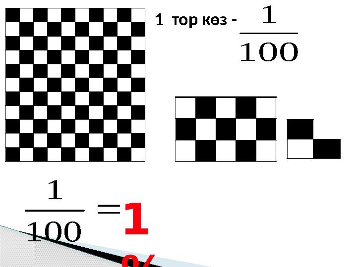 1 тор көз - 100 1 1 %  100 1