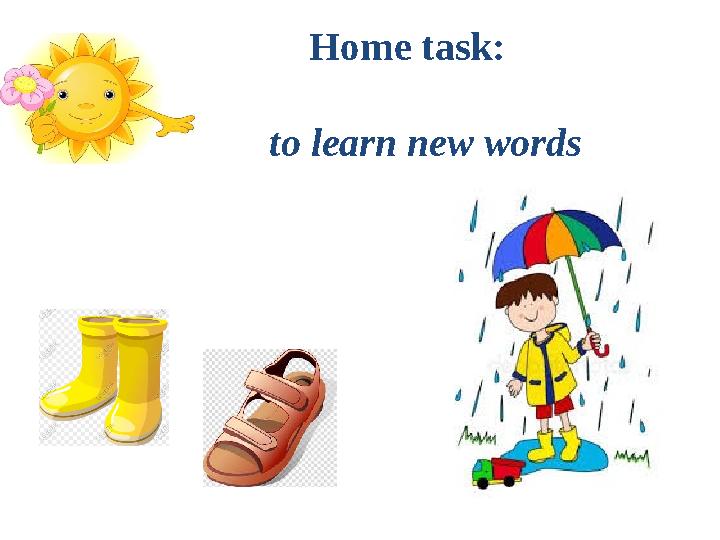 Home task: to learn new words