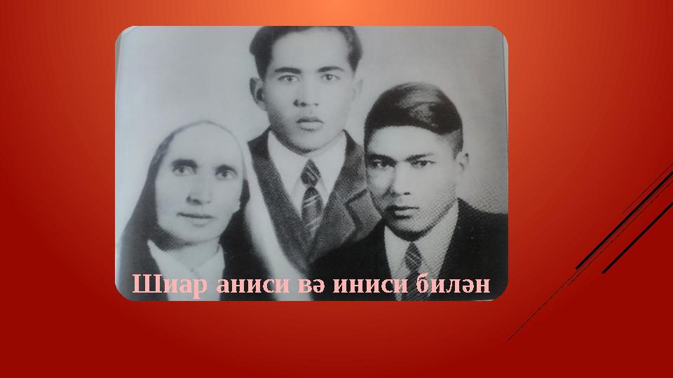 Шиар аниси вә иниси билән