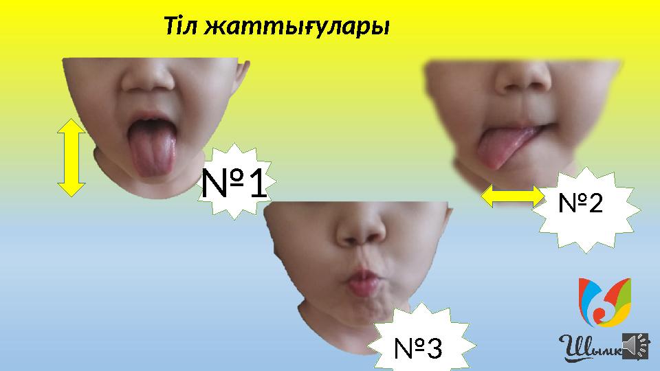 № 1 № 2 № 3Тіл жаттығулары
