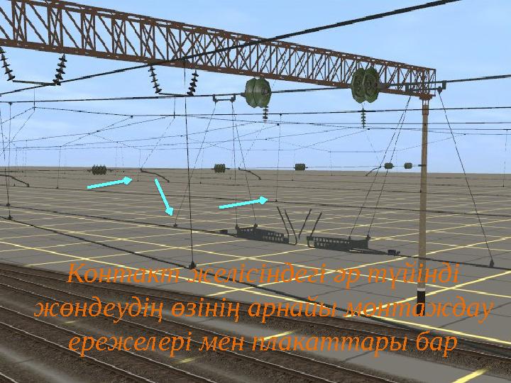 Контакт желісіндегі әр түйінді жөндеудің өзінің арнайы монтаждау ережелері мен плакаттары бар